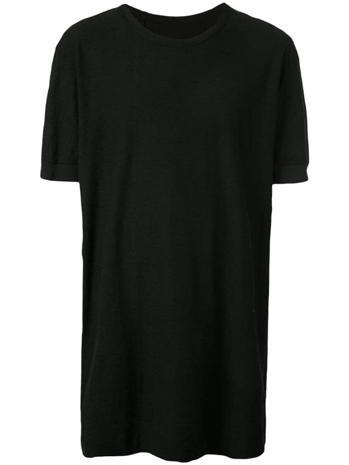 Boris Bidjan Saberi Ribbed Cuff T-shirt - Black