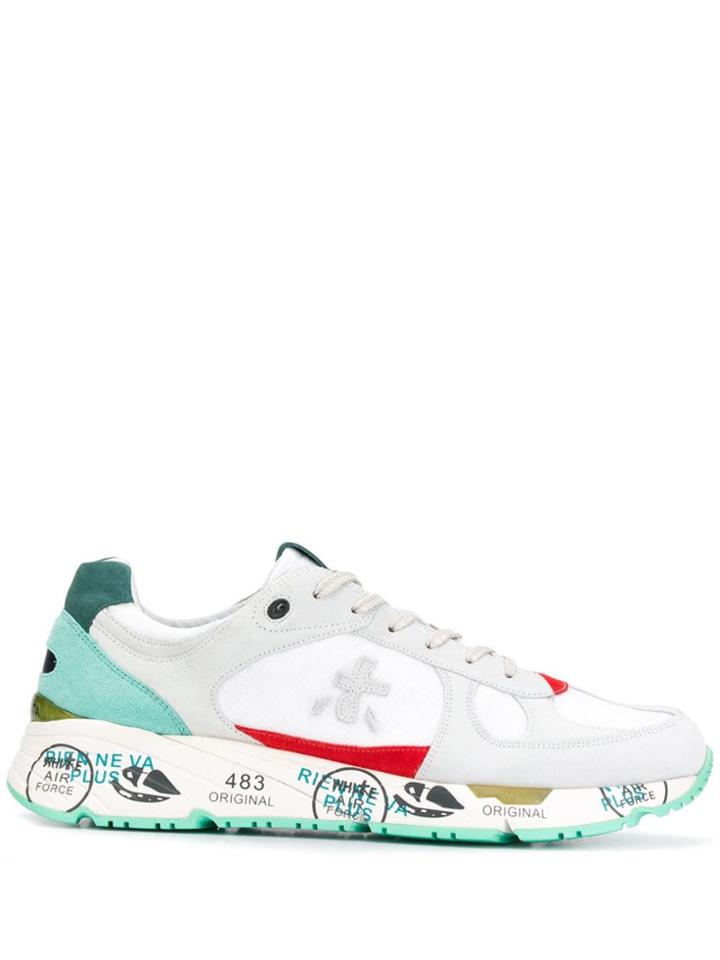 White Premiata Mase 3880 Low Top Sneakers