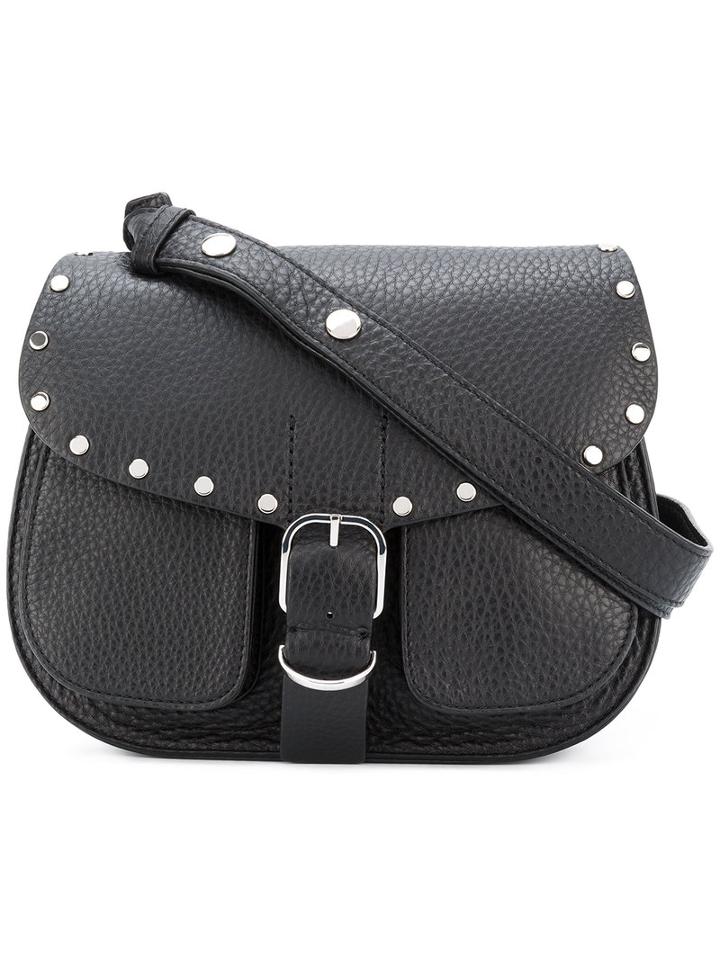 Biker Saddle Bag - Women - Leather - One Size, Black, Leather, Rebecca Minkoff