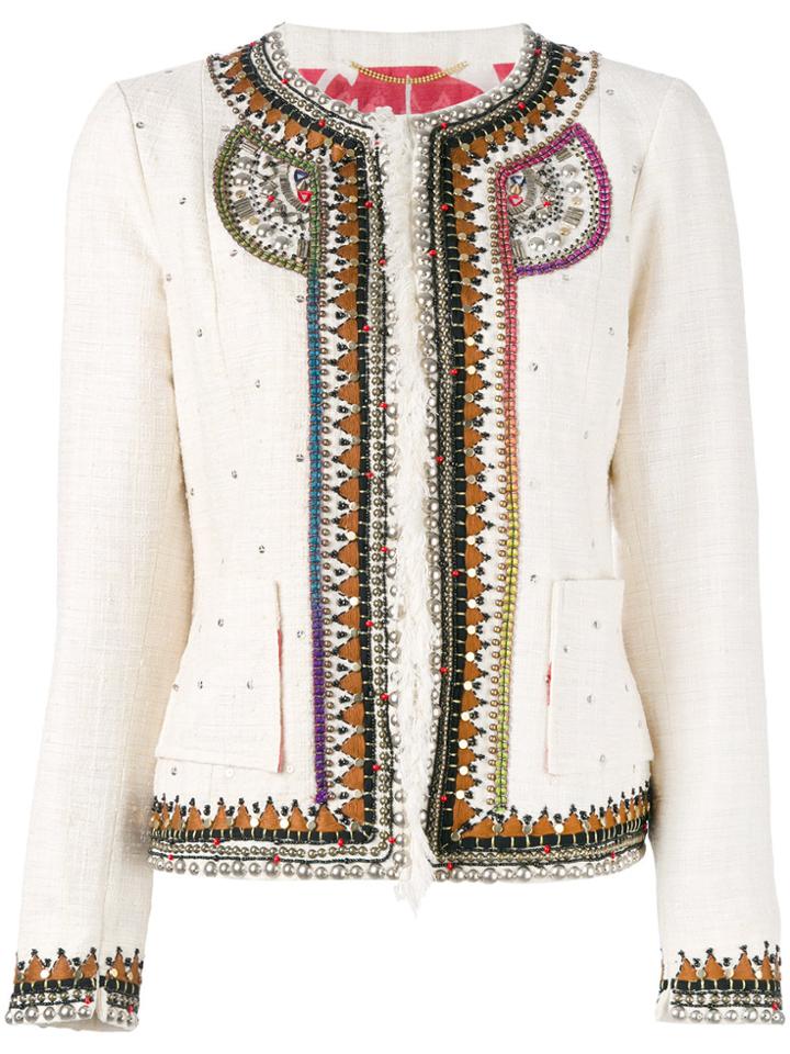 Bazar Deluxe Embellished Jacket - Nude & Neutrals