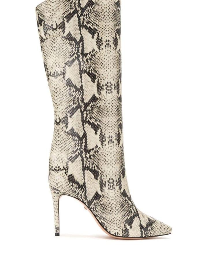 Schutz Snake Print Effect Boots - Neutrals