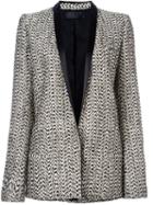 Haider Ackermann Concealed Fastening Blazer, Women's, Size: 36, Grey, Silk/cotton/wool