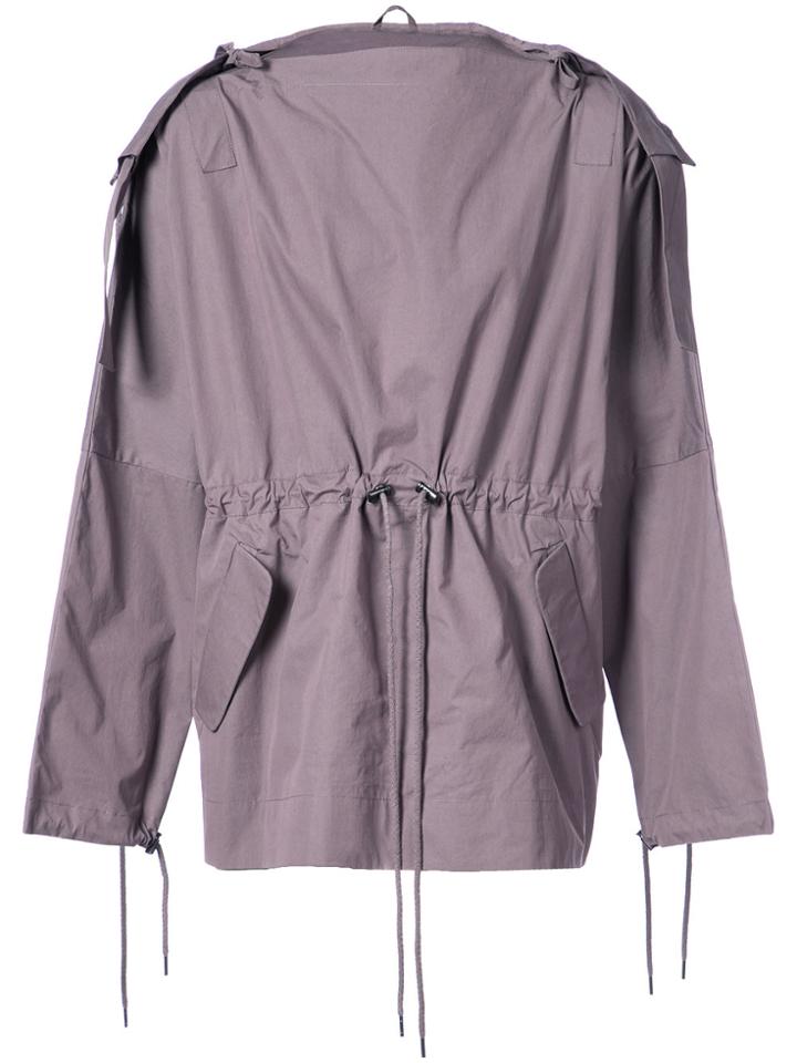 Craig Green Hooded Drawstring Tunic - Pink & Purple