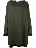 Marni Drawstring Collar Dress, Women's, Size: 42, Green, Cotton