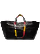 Balenciaga Black Carry Large Leather Tote Bag