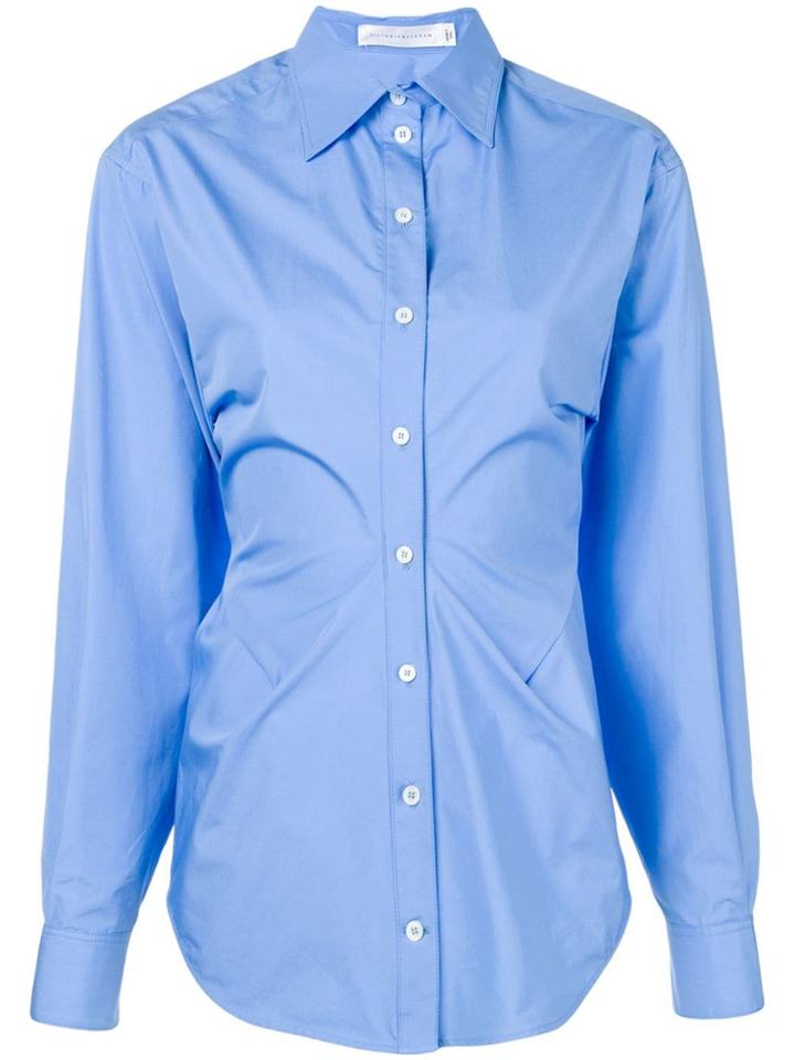 Victoria Beckham Waist Dart Shirt - Blue