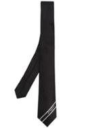 Givenchy Logo Textured Tie - Black