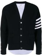 Thom Browne 4-bar Half-&-half Cardigan - Blue