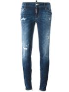 Dsquared2 'skinny' Medium Waist Jeans, Women's, Size: 42, Blue, Cotton/spandex/elastane