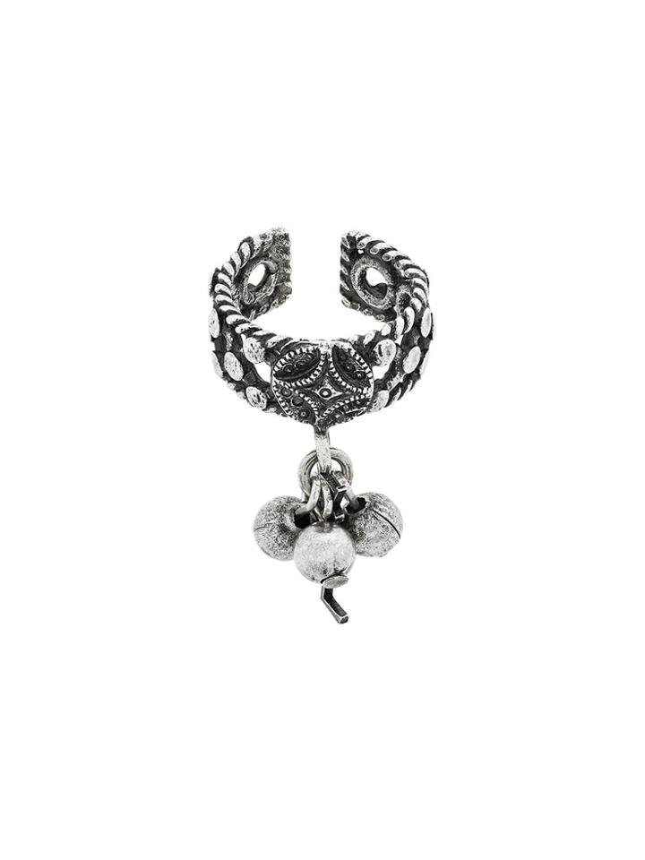 Saint Laurent Folk Phalanx Ring - Metallic