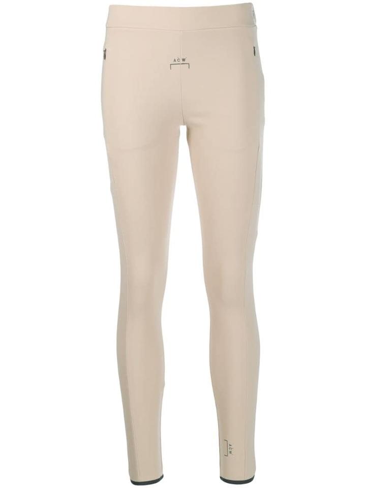 A-cold-wall* Printed Logo Leggings - Neutrals
