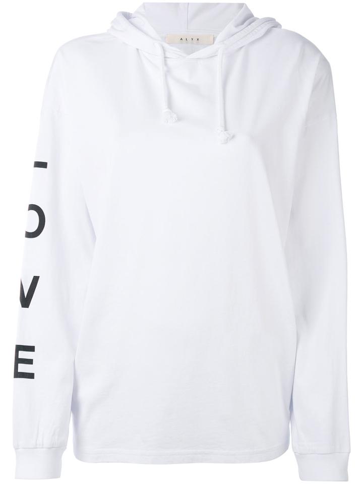 Alyx - Love Hoodie - Women - Cotton - M, White, Cotton