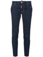 Dsquared2 - Medium-waisted Twiggy Jeans - Women - Cotton/calf Leather/polyester/spandex/elastane - 42, Black, Cotton/calf Leather/polyester/spandex/elastane