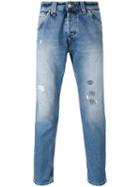 Cycle - Distressed Cropped Jeans - Men - Cotton - 38, Blue, Cotton