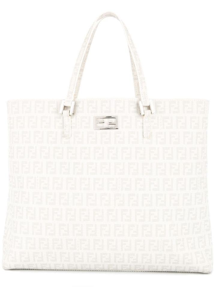 Fendi Pre-owned Zucca Pattern Handbag - White