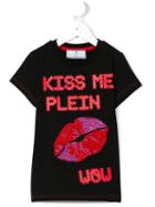 Philipp Plein Kids 'arctic' T-shirt, Girl's, Size: 10 Yrs, Black