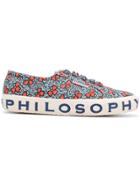 Philosophy Di Lorenzo Serafini Floral Logo Sneakers - Blue