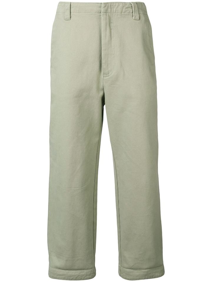 Acne Studios Turn Up Trousers - Green