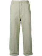 Acne Studios Turn Up Trousers - Green