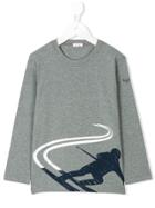 Il Gufo Ski Print Long Sleeve T-shirt - Grey