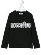 Moschino Kids - Logo Print Sweatshirt - Kids - Cotton/spandex/elastane - 5 Yrs, Black