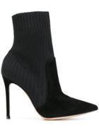 Gianvito Rossi Knitted Ankle Sock Boots - Black