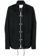 Sacai Embroidery Detail Drawstring Jacket - Black