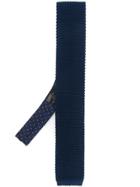 Etro Knitted Skinny Tie - Blue