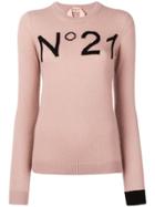 No21 Logo Crew Neck Sweater - Neutrals
