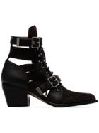 Chloé Black Reilly 60 Suede Leather Boots