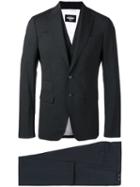 Dsquared2 London Three-piece Suit, Size: 46, Grey, Virgin Wool/spandex/elastane/cotton/polyester