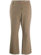 Theory Mid Rise Cropped Trousers - Neutrals