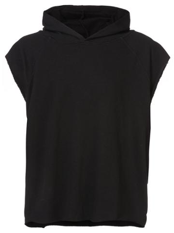 424 Fairfax Sleeveless Hoodie - Black