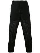 Tom Rebl - Cropped Tailored Trousers - Men - Cotton/polyester/spandex/elastane - 52, Black, Cotton/polyester/spandex/elastane