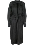 Proenza Schouler Cotton Voile Long Sleeve Dress - Black