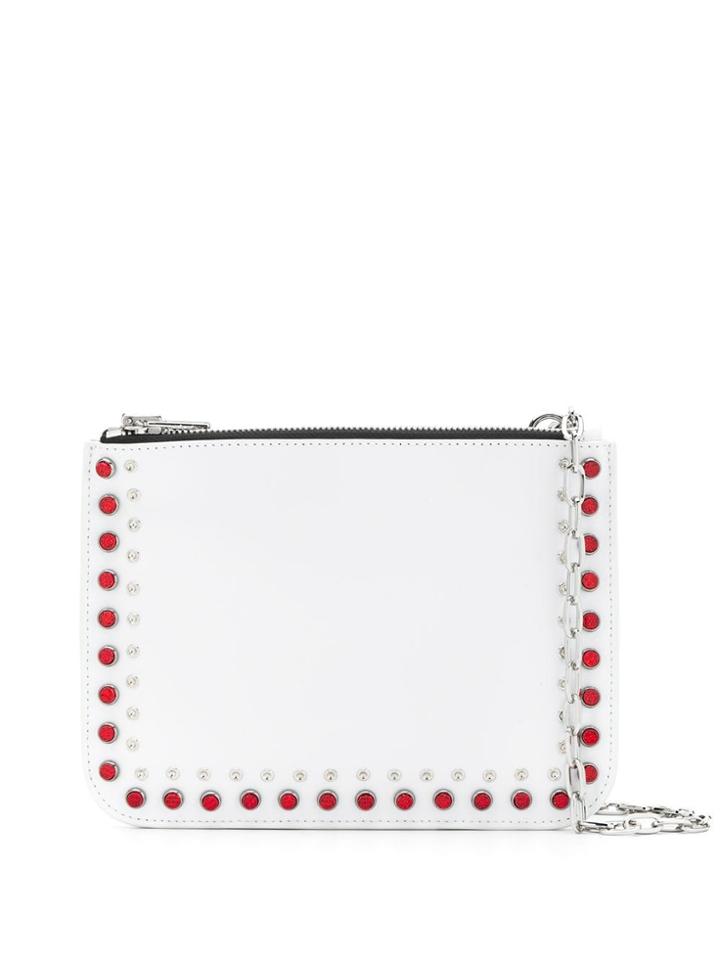 Mcq Alexander Mcqueen Studded Cross Body Bag - White