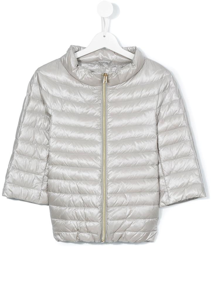 Herno Kids - Puffer Jacket - Kids - Feather Down/polyamide - 12 Yrs, Girl's, Grey