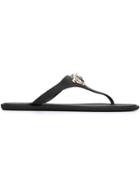 Versace Medusa Flip Flops - Black