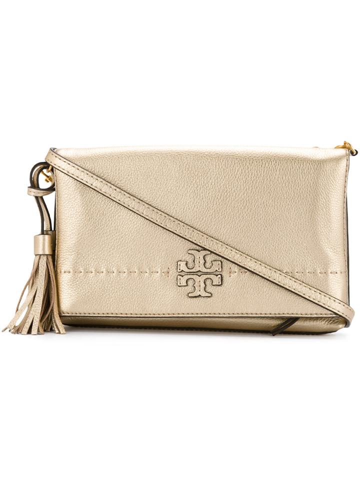Tory Burch Foldover Shoulder Bag - Metallic