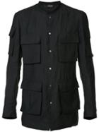 Tom Rebl - Pocket Shirt - Men - Linen/flax/polyamide/viscose - 48, Black, Linen/flax/polyamide/viscose
