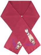 Paul Smith Rabbit Print Scarf, Men's, Red, Silk