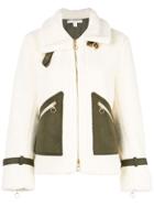 Jonathan Simkhai Fleece Biker Jacket - White