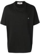 Vivienne Westwood Small Logo Embroidered T-shirt - Black