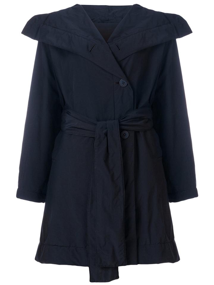 Issey Miyake Cauliflower Oversized Collar Jacket - Blue