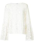 Cityshop Long Sleeved Lace Top - White