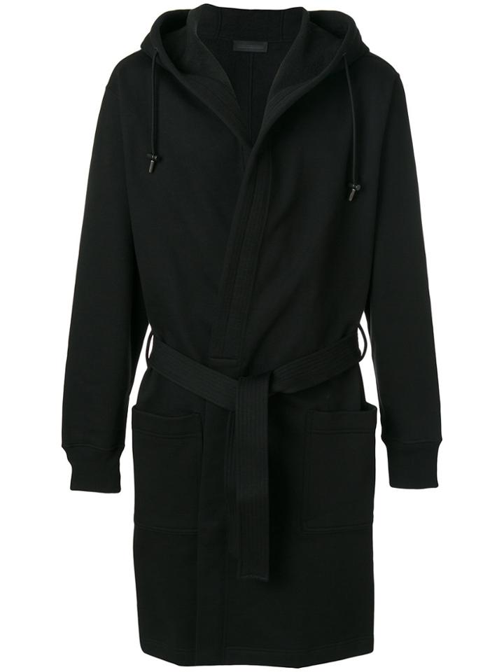 Diesel Black Gold Hooded Belted Coat