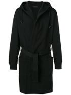 Diesel Black Gold Hooded Belted Coat