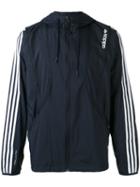 Adidas Originals - Striped Arms Hooded Jacket - Men - Nylon - Xs, Blue, Nylon