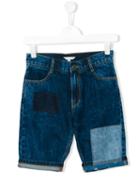 Little Marc Jacobs - Patchwork Denim Shorts - Kids - Cotton - 14 Yrs, Boy's, Blue