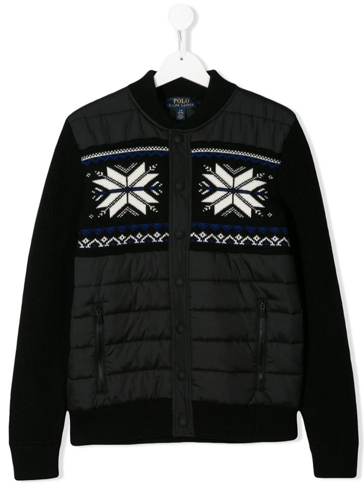 Ralph Lauren Kids Teen Embroidered Jacket - Black